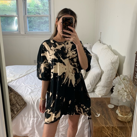 bleached t shirt dress